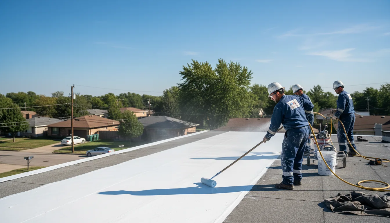 Commercial roof coating in Acworth, GA near me